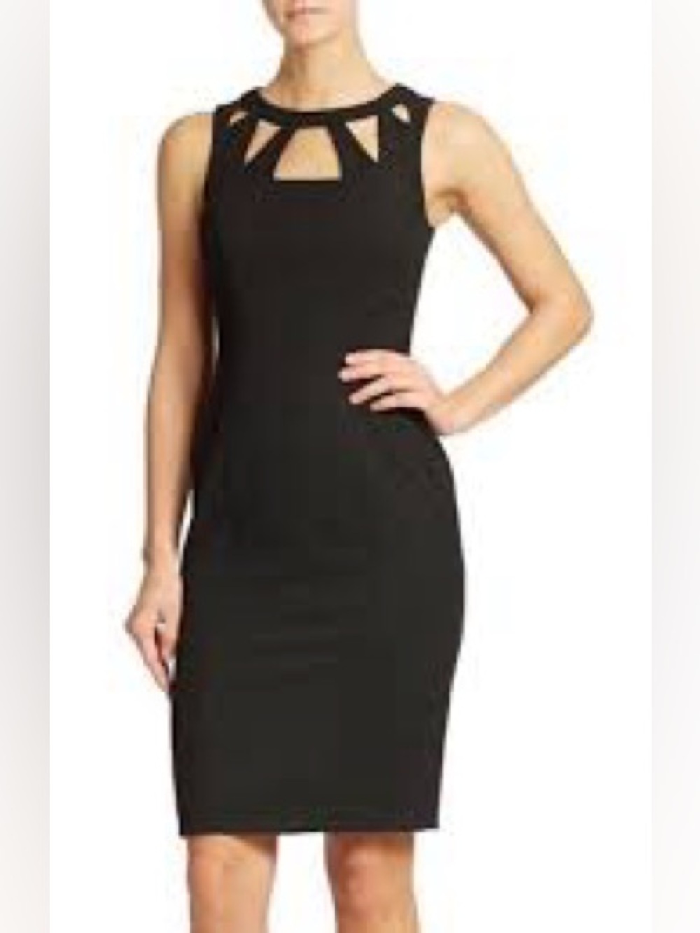 ELIZA J Cutout Fit and Flare Sleeveless Mini Dress Size 8